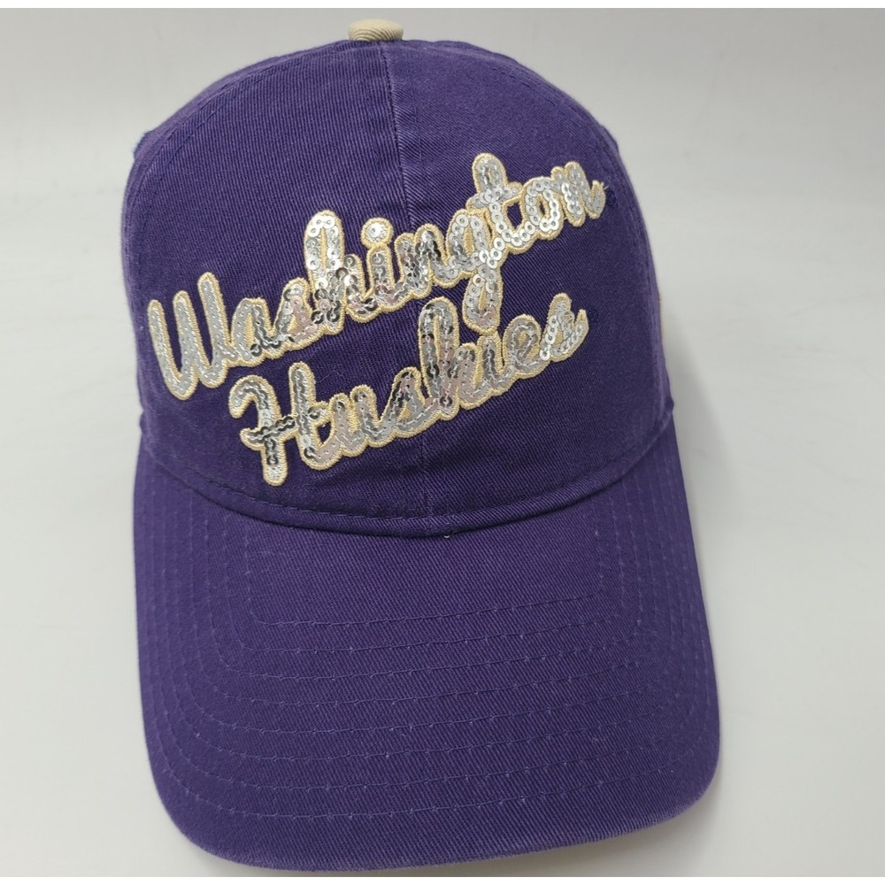 Women University of Washington Huskies Sequins New‎ Era 9Forty Strapback Hat Cap